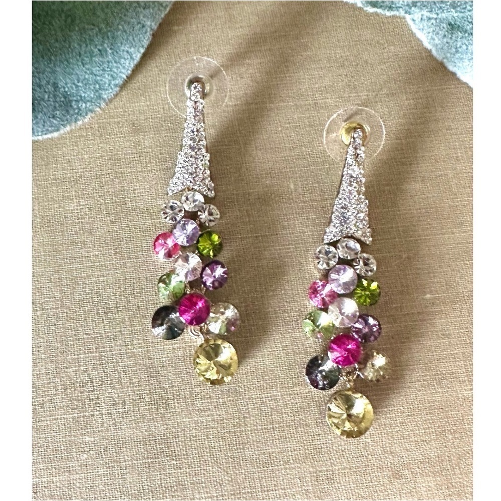 Rhinestone chandelier earrings